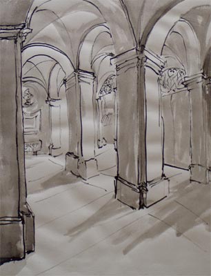 Eingangshalle Palazzo Corsini, 1980