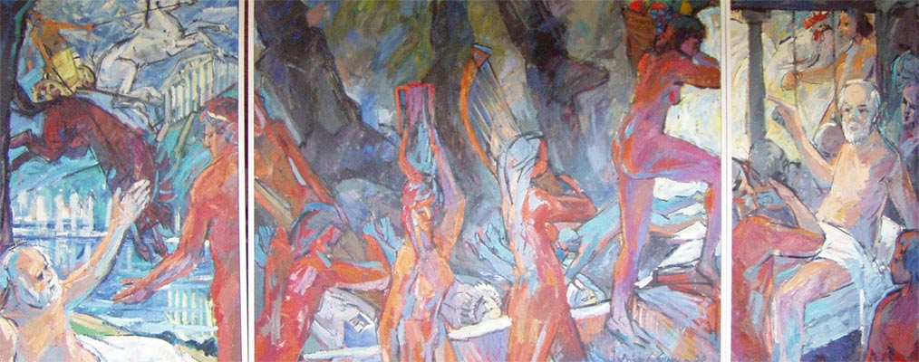 Triptychon Apotheose des Sokrates, 1988