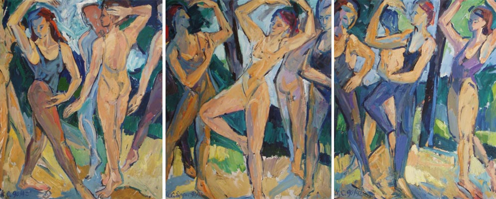 Tanz in der Landschaft, 1990